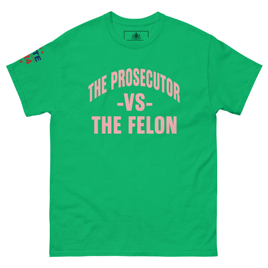 MALA: THE PROSECUTOR VS THE FELON UNISEX TEE (PINK)