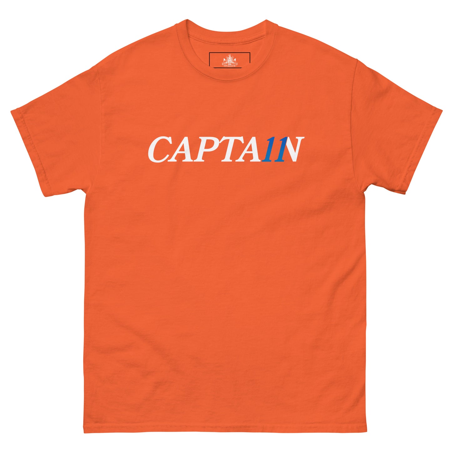 THE CAPTA11N UNISEX TEE (WHITE/BLUE)