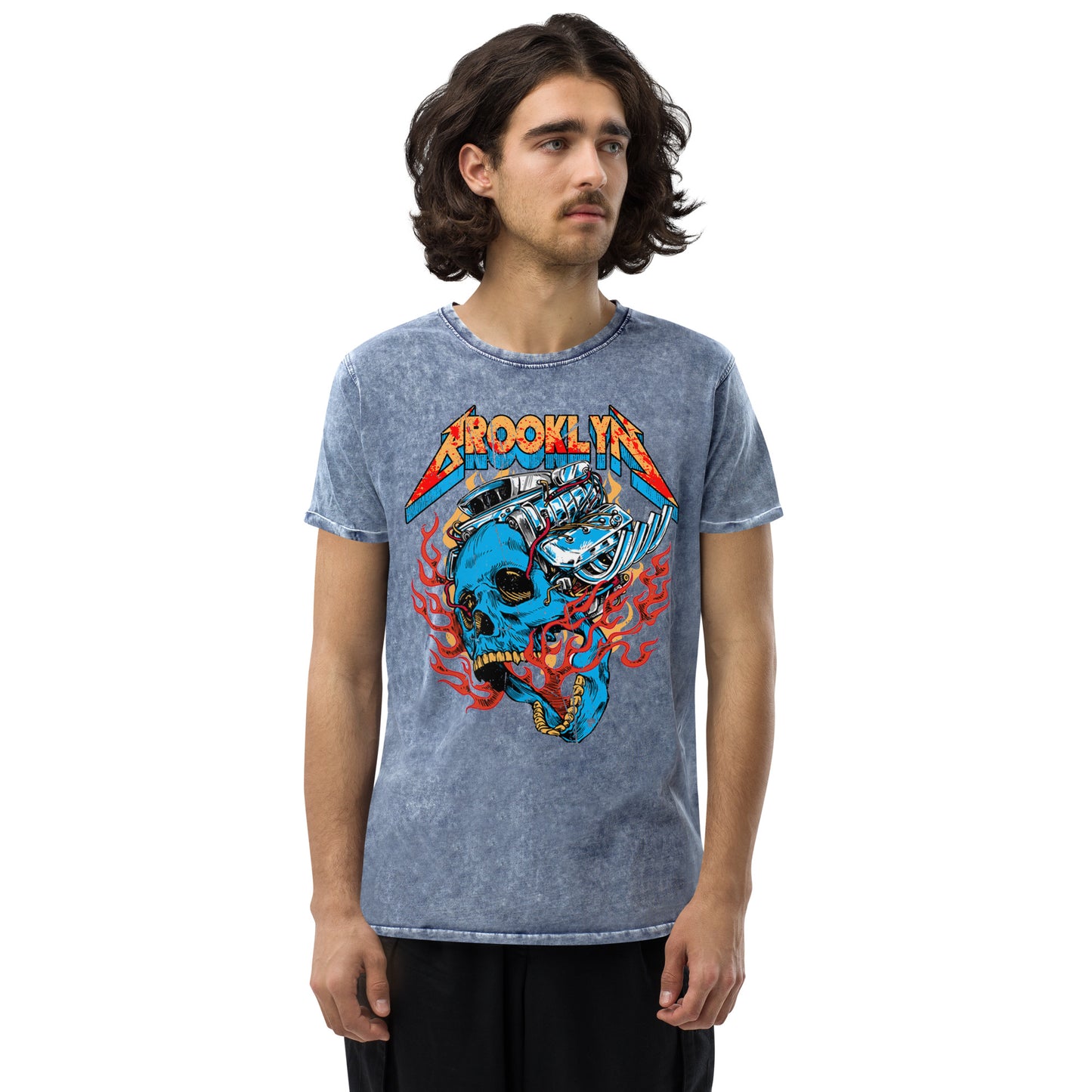 BK ROX - MOTORSKULL DISTRESSED TSHIRT