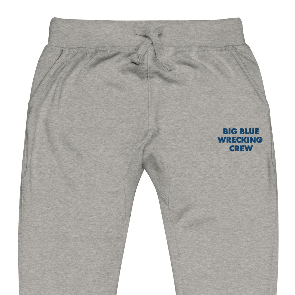 BIG BLUE WRECKING CREW EMBROIDERED UNISEX SWEATPANTS (BLUE)