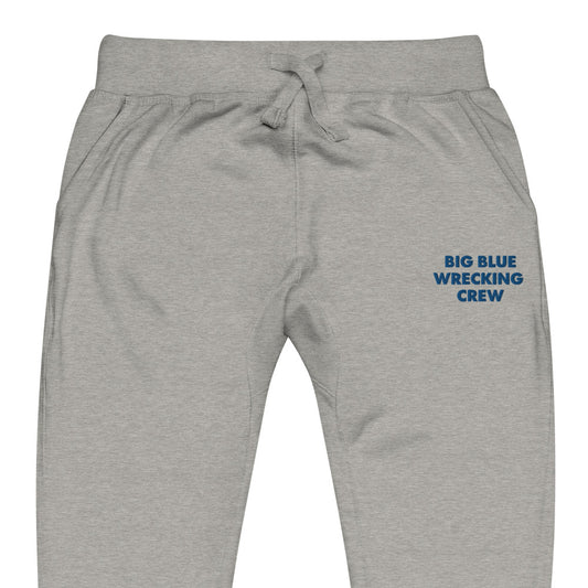 BIG BLUE WRECKING CREW EMBROIDERED UNISEX SWEATPANTS (BLUE)