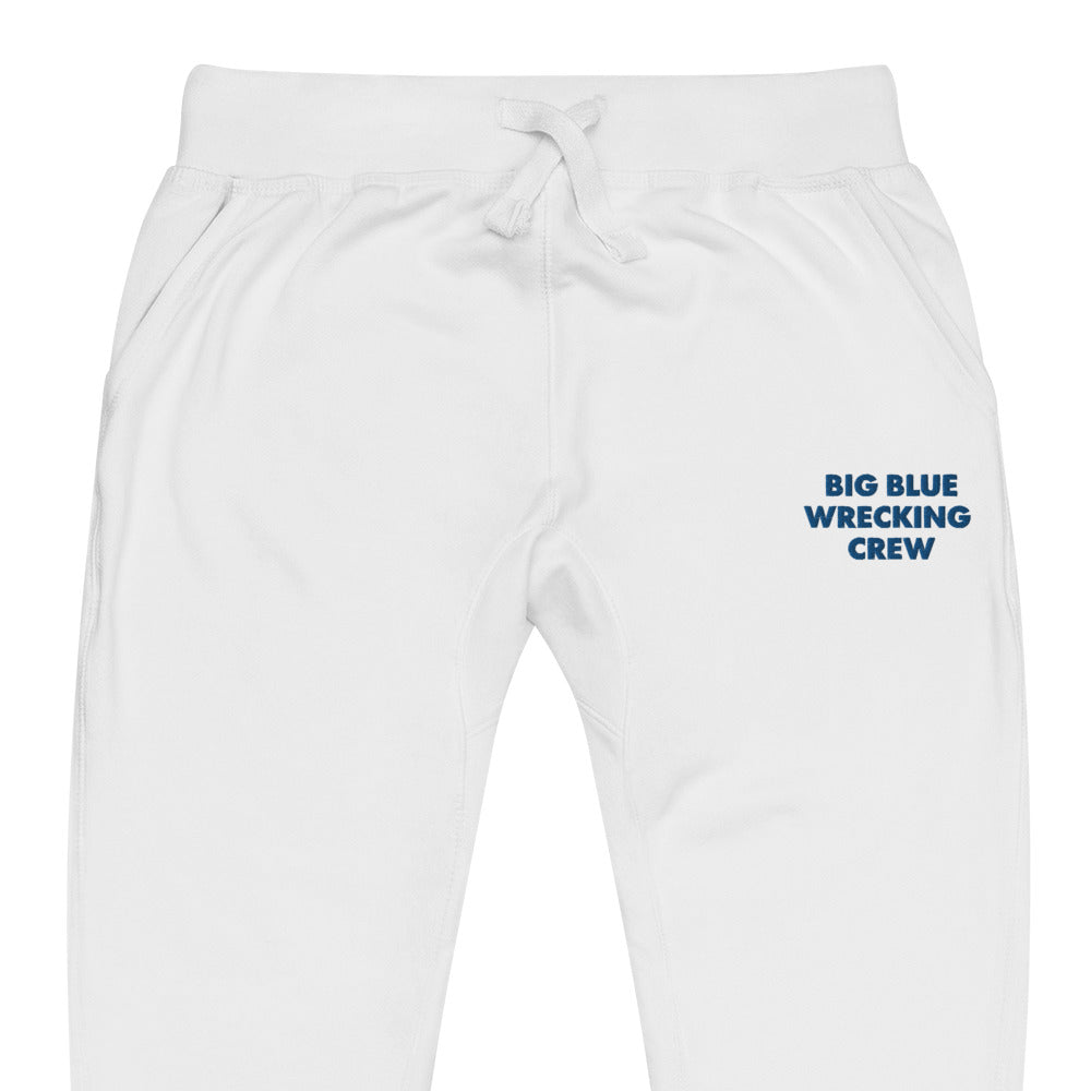 BIG BLUE WRECKING CREW EMBROIDERED UNISEX SWEATPANTS (BLUE)