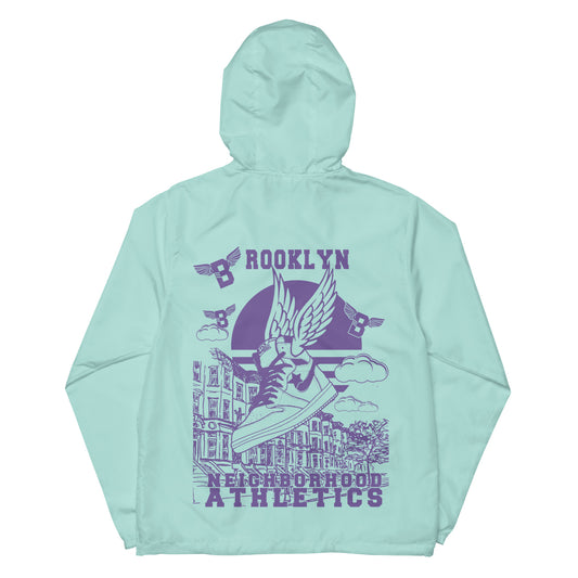 B-WING - NEIGHBORHOOD ATHLETICS UNISEX WINDBREAKER (PURPLE)