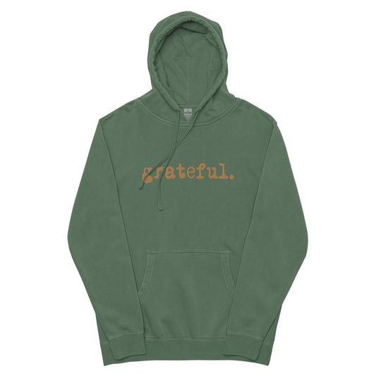 GRATEFUL UNISEX PIGMENT DYED HOODIE