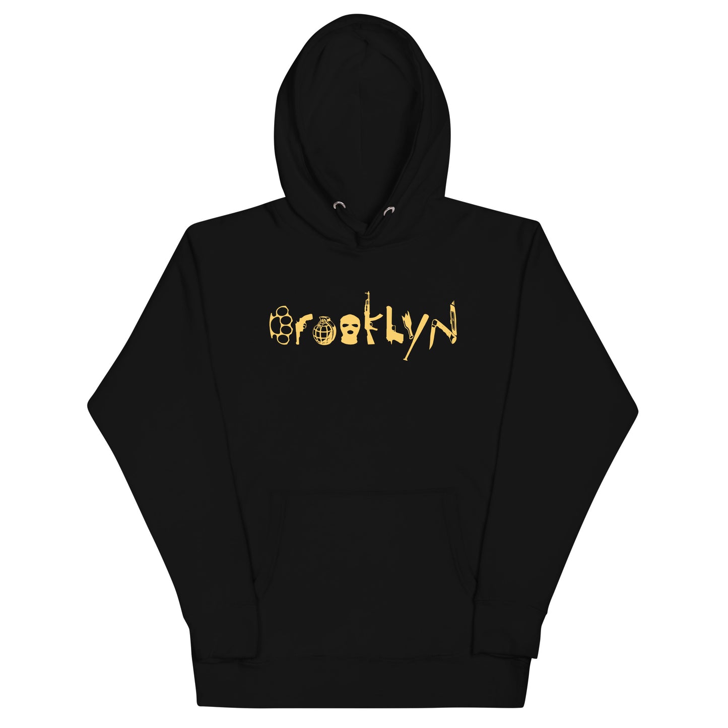 BROOKLYN ANARCHY UNISEX HOODIE (MUSTARD)