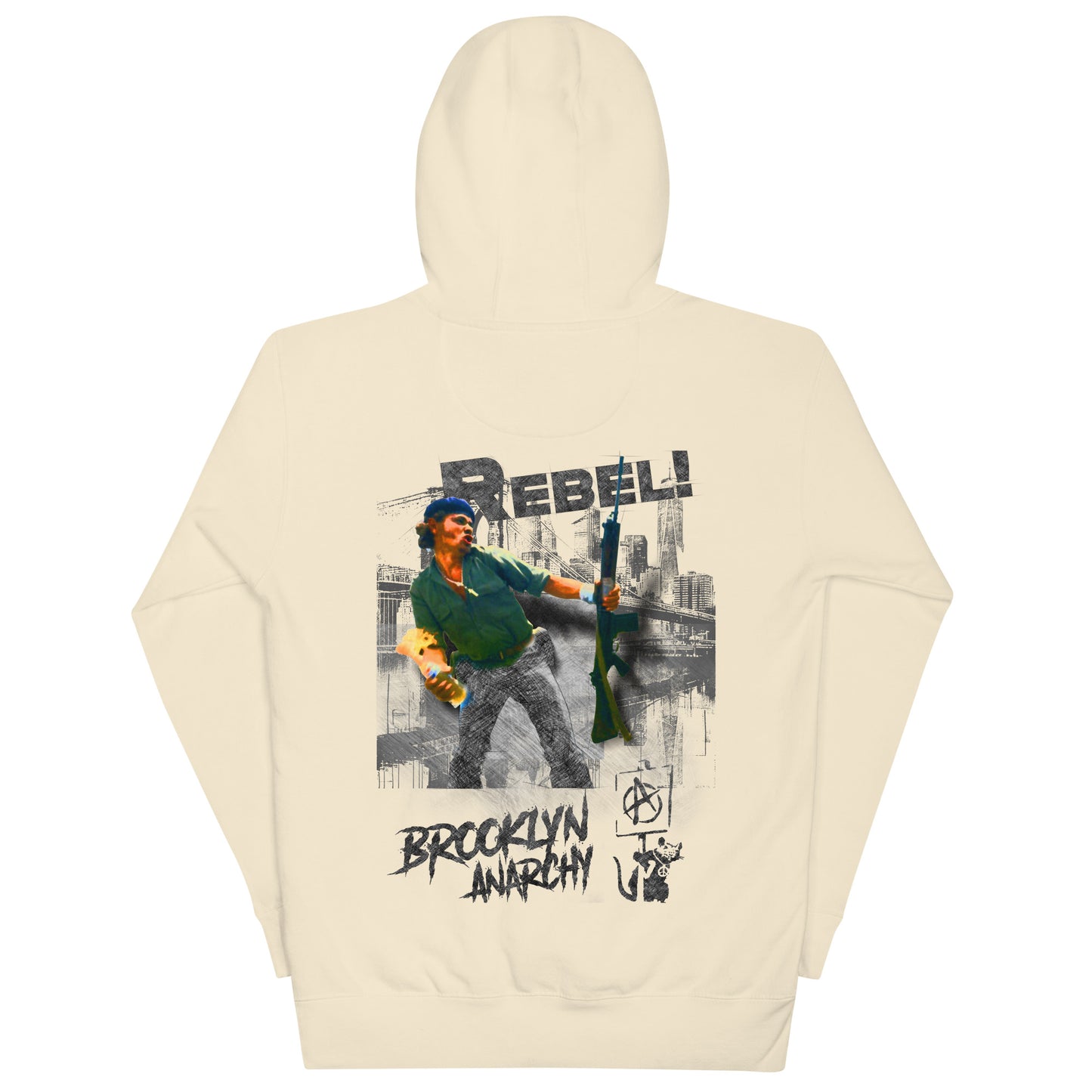 BROOKLYN ANARCHY 3D SKETCH UNISEX HOODIE