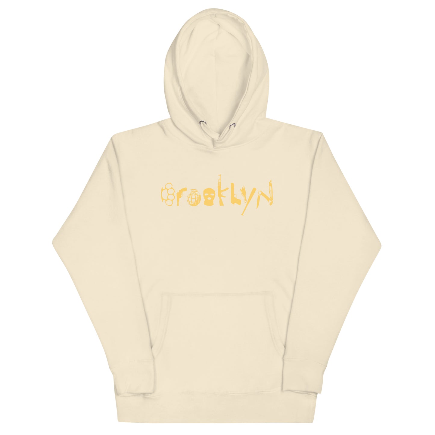 BROOKLYN ANARCHY UNISEX HOODIE (MUSTARD)