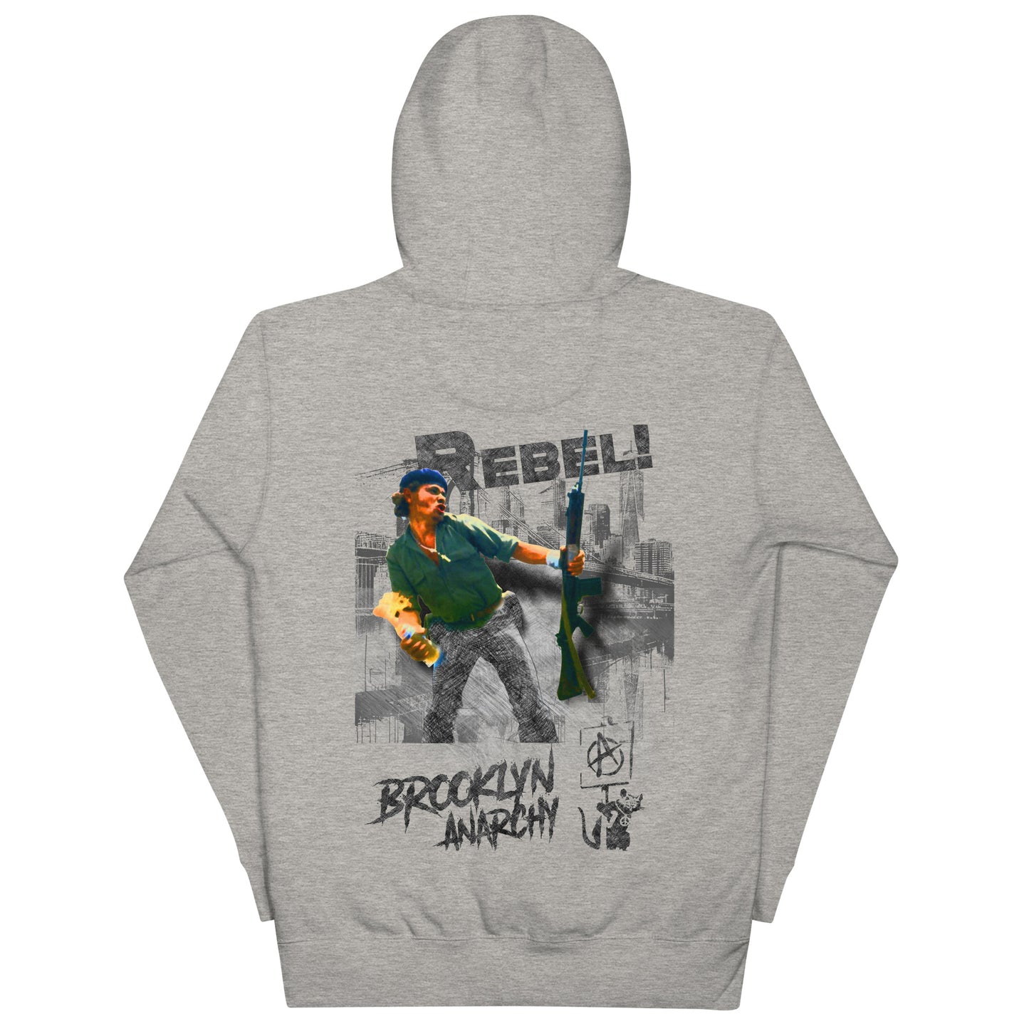 BROOKLYN ANARCHY 3D SKETCH UNISEX HOODIE