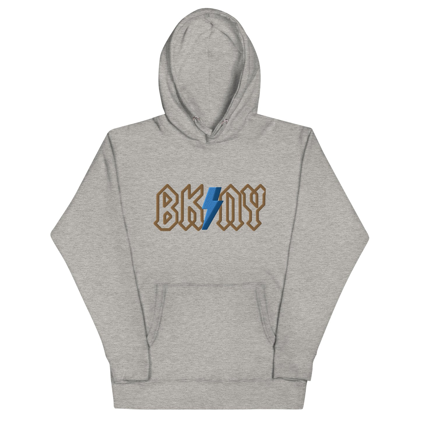 BK ROX - AC/DC STYLE BK/NY 3D BOLT (GOLD/BLUE) UNISEX HOODIE