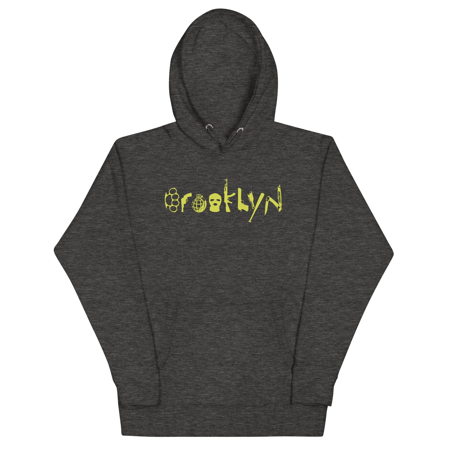 BROOKLYN ANARCHY UNISEX SWEATSHIRT (CYBER LIME)