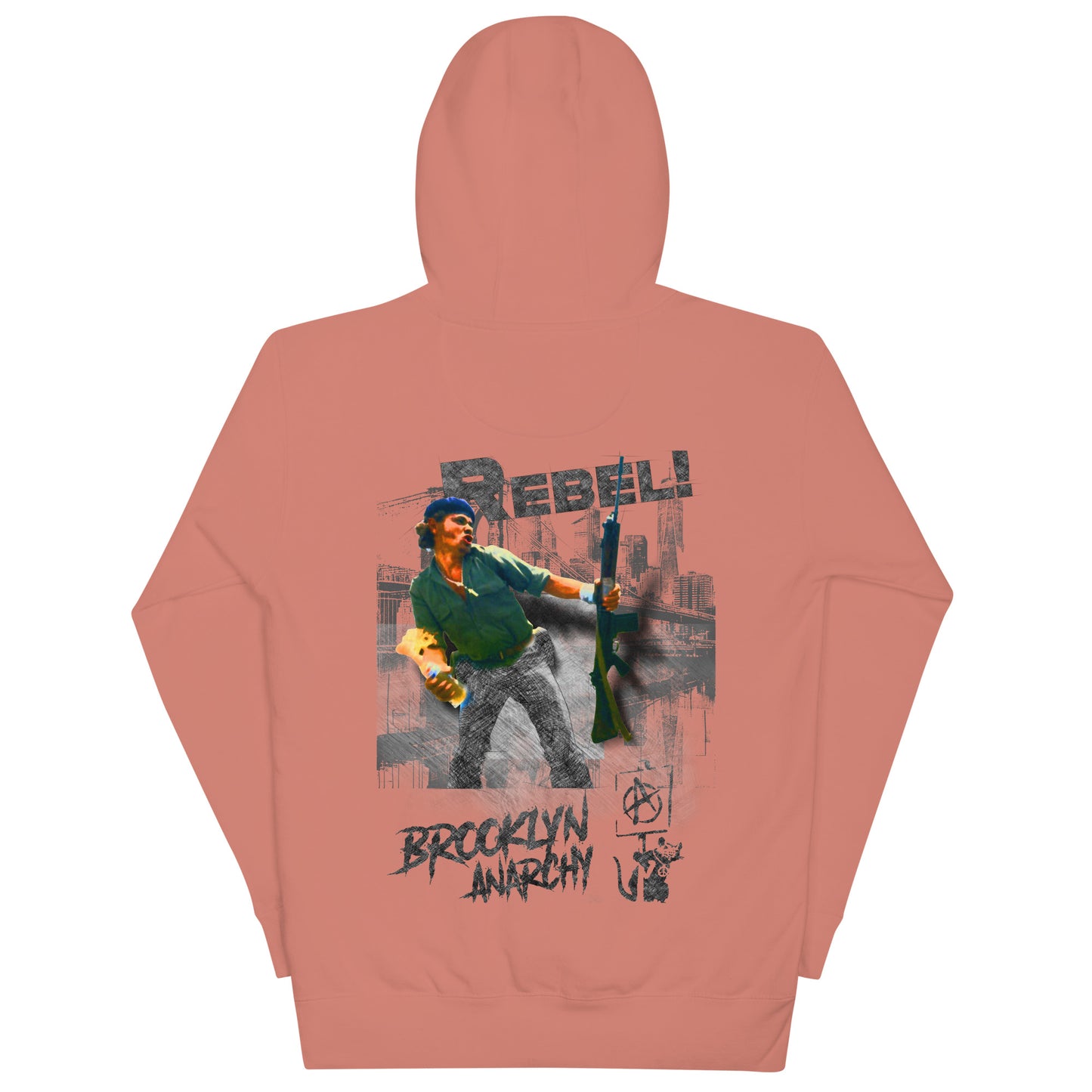 BROOKLYN ANARCHY 3D SKETCH UNISEX HOODIE