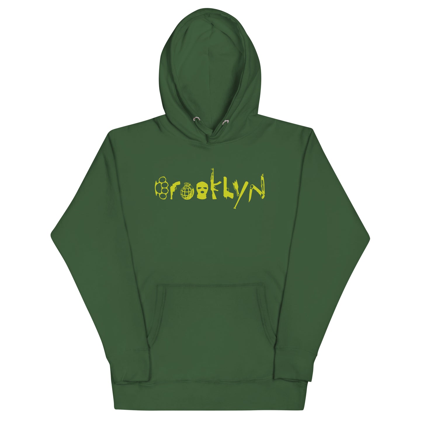 BROOKLYN ANARCHY UNISEX SWEATSHIRT (CYBER LIME)