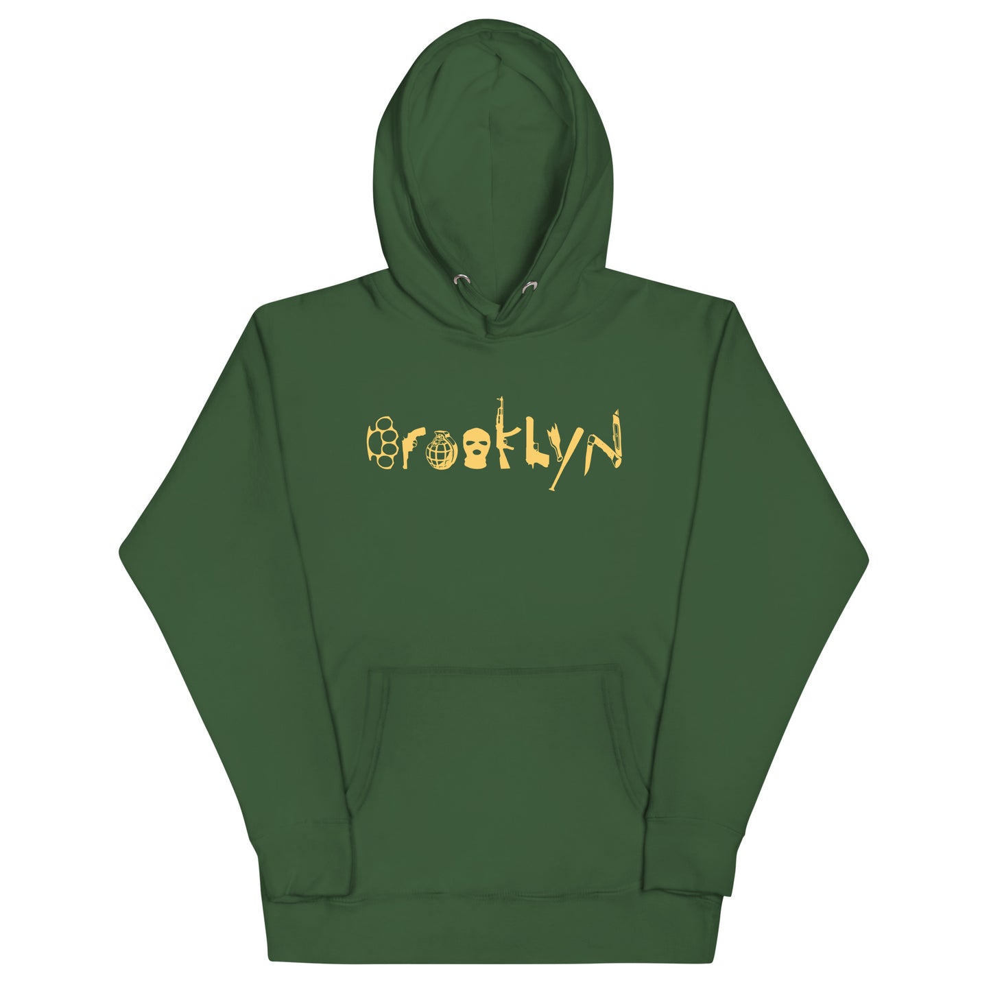 BROOKLYN ANARCHY UNISEX HOODIE (MUSTARD)