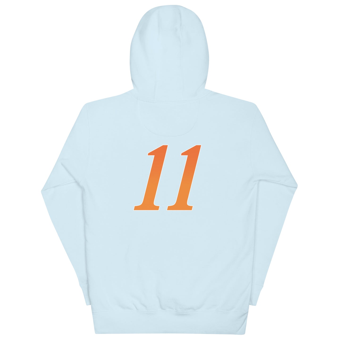 THE CAPTA11N UNISEX HOODIE(BLUE/ORANGE)