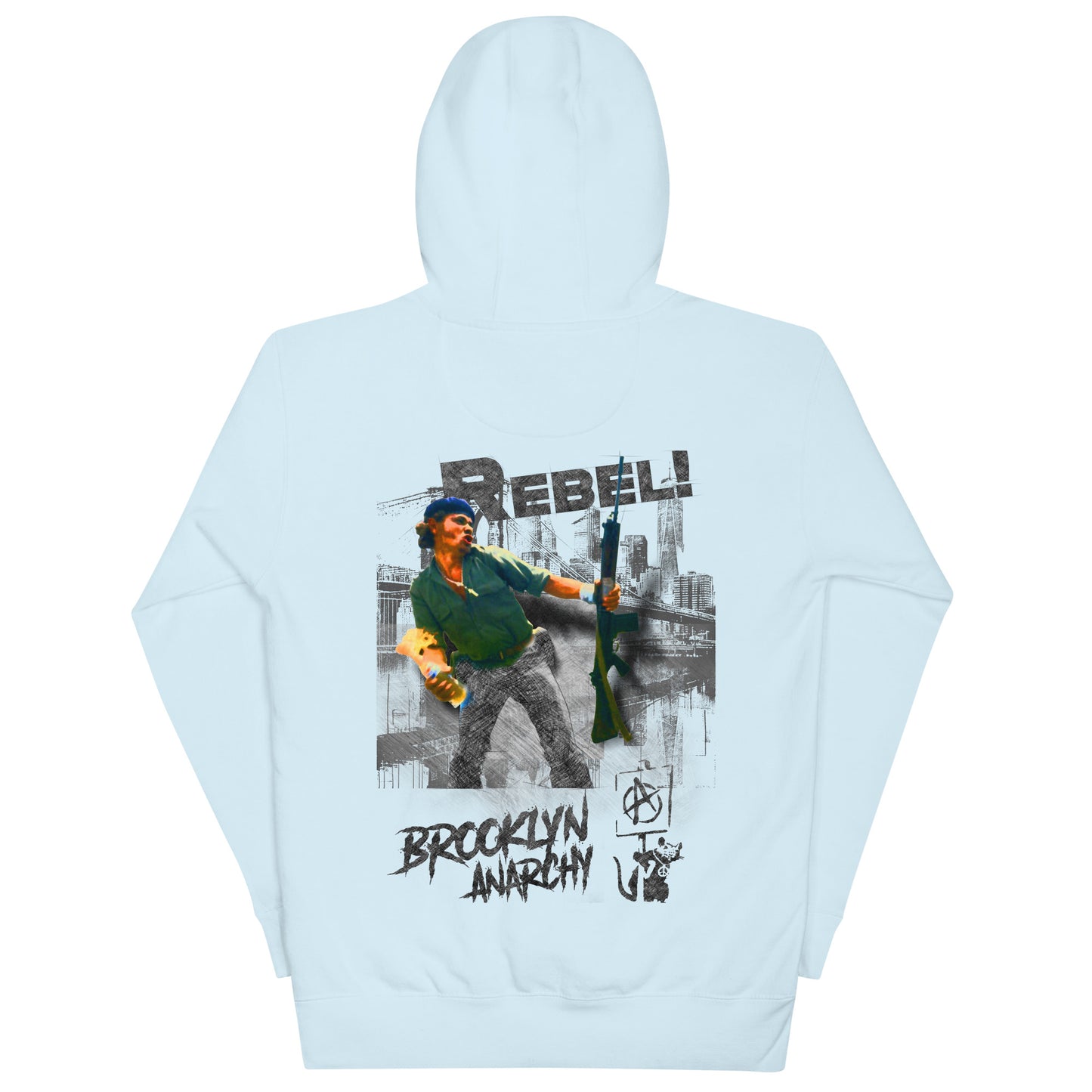 BROOKLYN ANARCHY "REBEL" UNISEX HOODIE