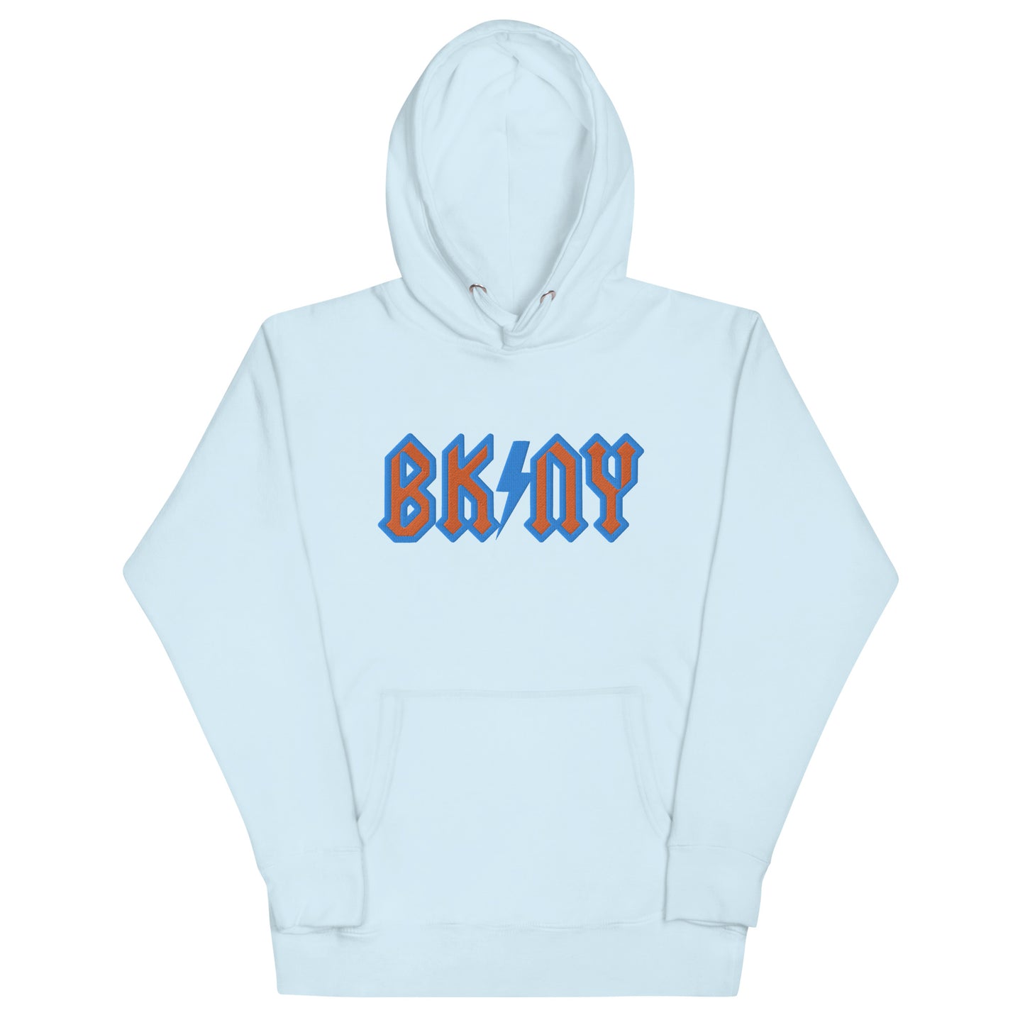 BK ROX - AC/DC STYLE BK/NY (ORANGE/BLUE) UNISEX HOODIE