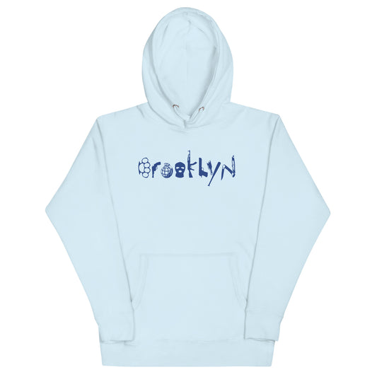 BROOKLYN ANARCHY UNISEX HOODIE (GALACTIC COBALT)