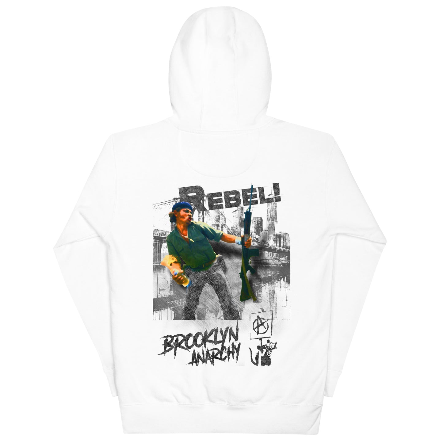 BROOKLYN ANARCHY 3D SKETCH UNISEX HOODIE