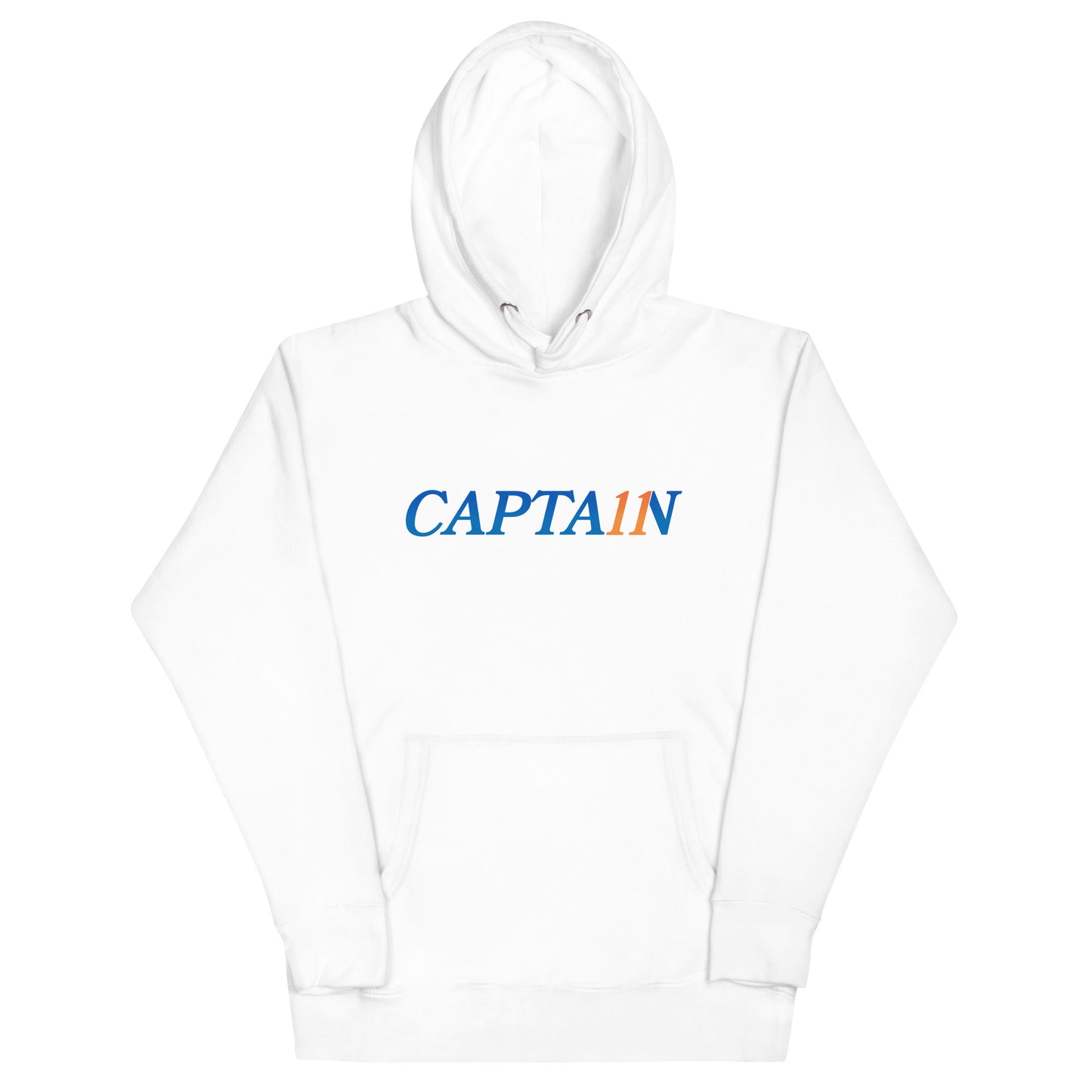 THE CAPTA11N UNISEX HOODIE(BLUE/ORANGE)