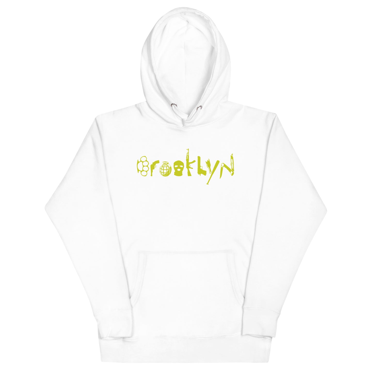 BROOKLYN ANARCHY UNISEX SWEATSHIRT (CYBER LIME)