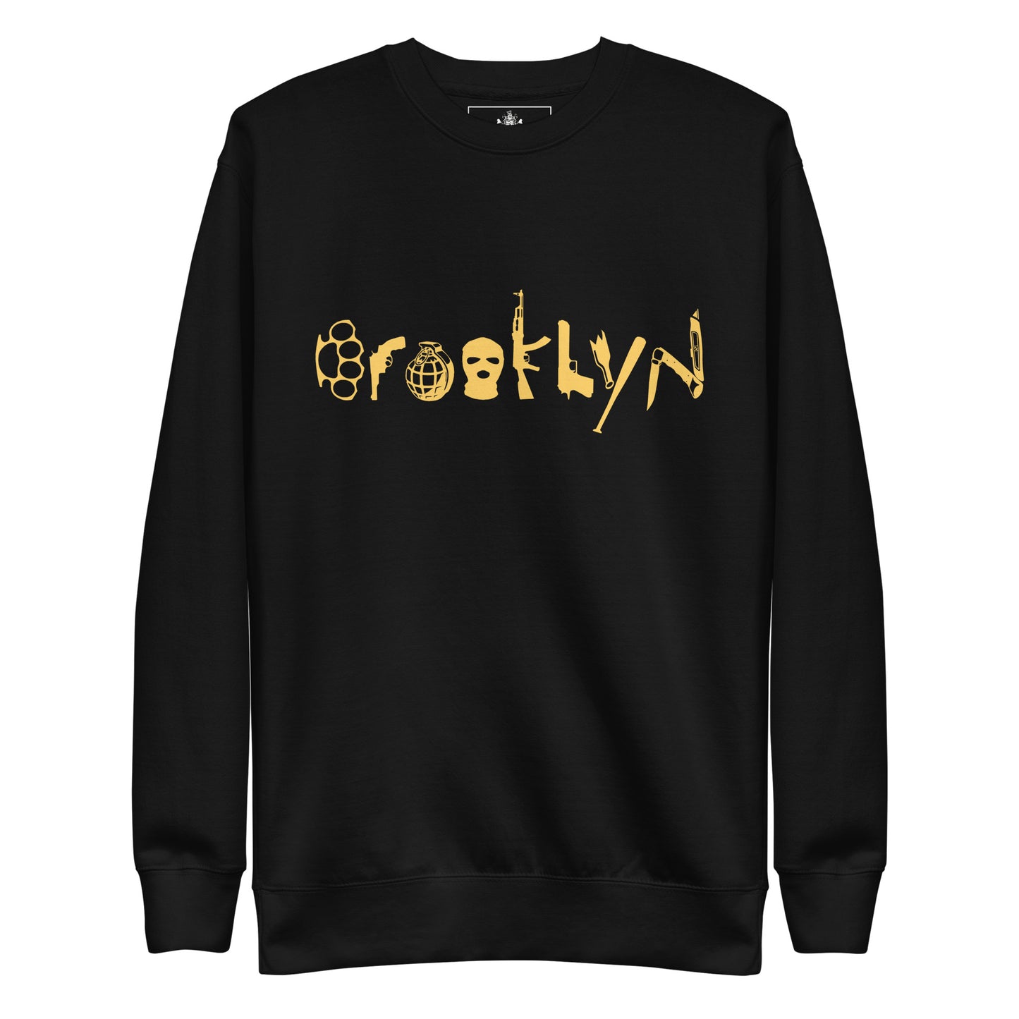 BROOKLYN ANARCHY UNISEX SWEATSHIRT (MUSTARD)