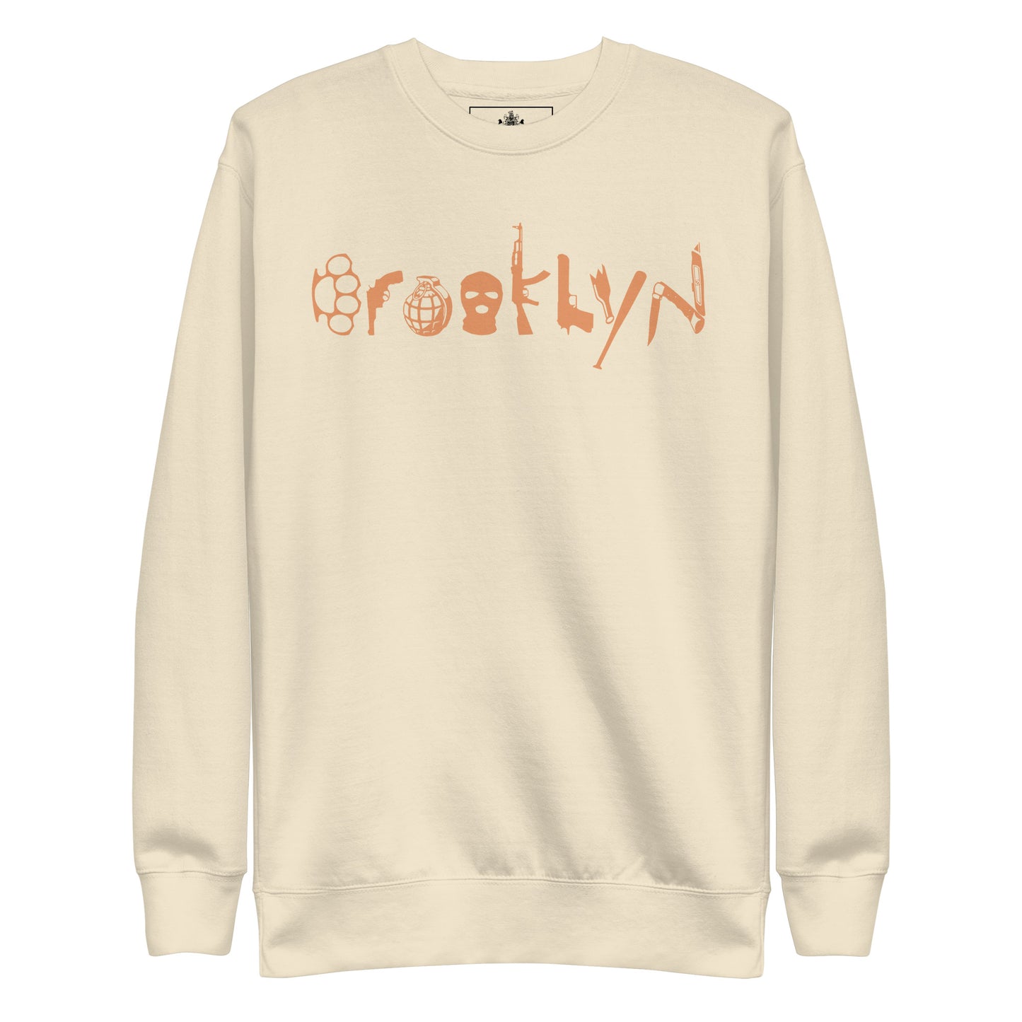 BROOKLYN ANARCHY UNISEX SWEATSHIRT (APRICOT CRUSH)