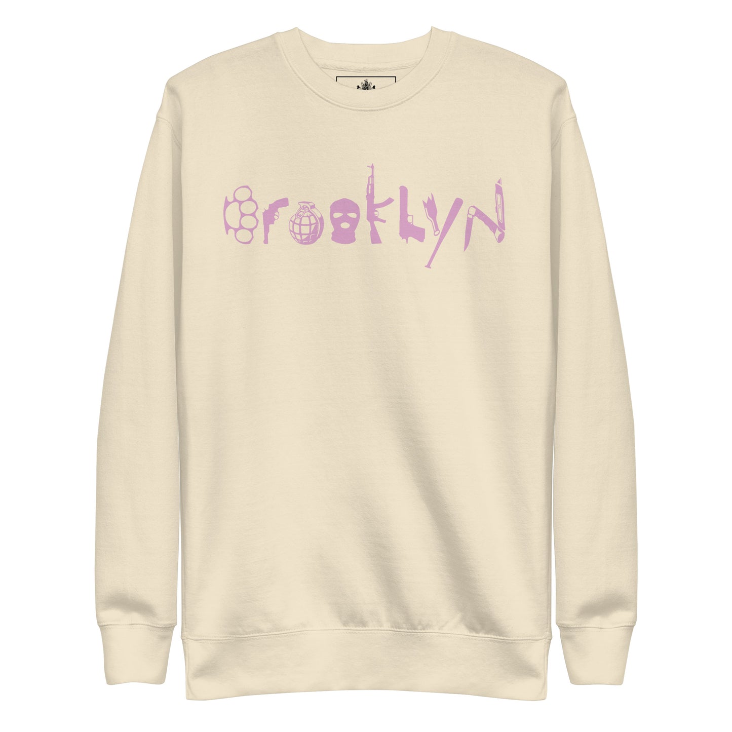 BROOKLYN ANARCHY UNISEX SWEATSHIRT (FONDANT PINK)