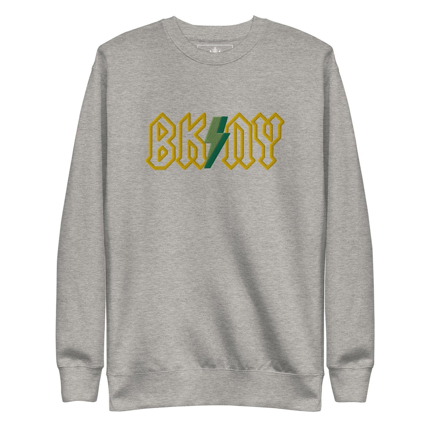 BK ROX - AC/DC STYLE BK/NY 3D BOLT (YELLOW/GREEN) UNISEX SWEATSHIRT