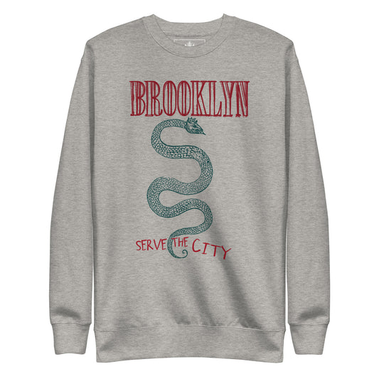 BK ROX - BROOKLYN SERVE THE CITY UNISEX PREMIUM SWEATSHIRT