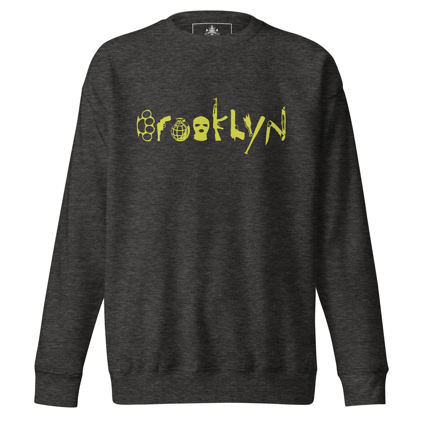 BROOKLYN ANARCHY UNISEX SWEATSHIRT (CYBER LIME)