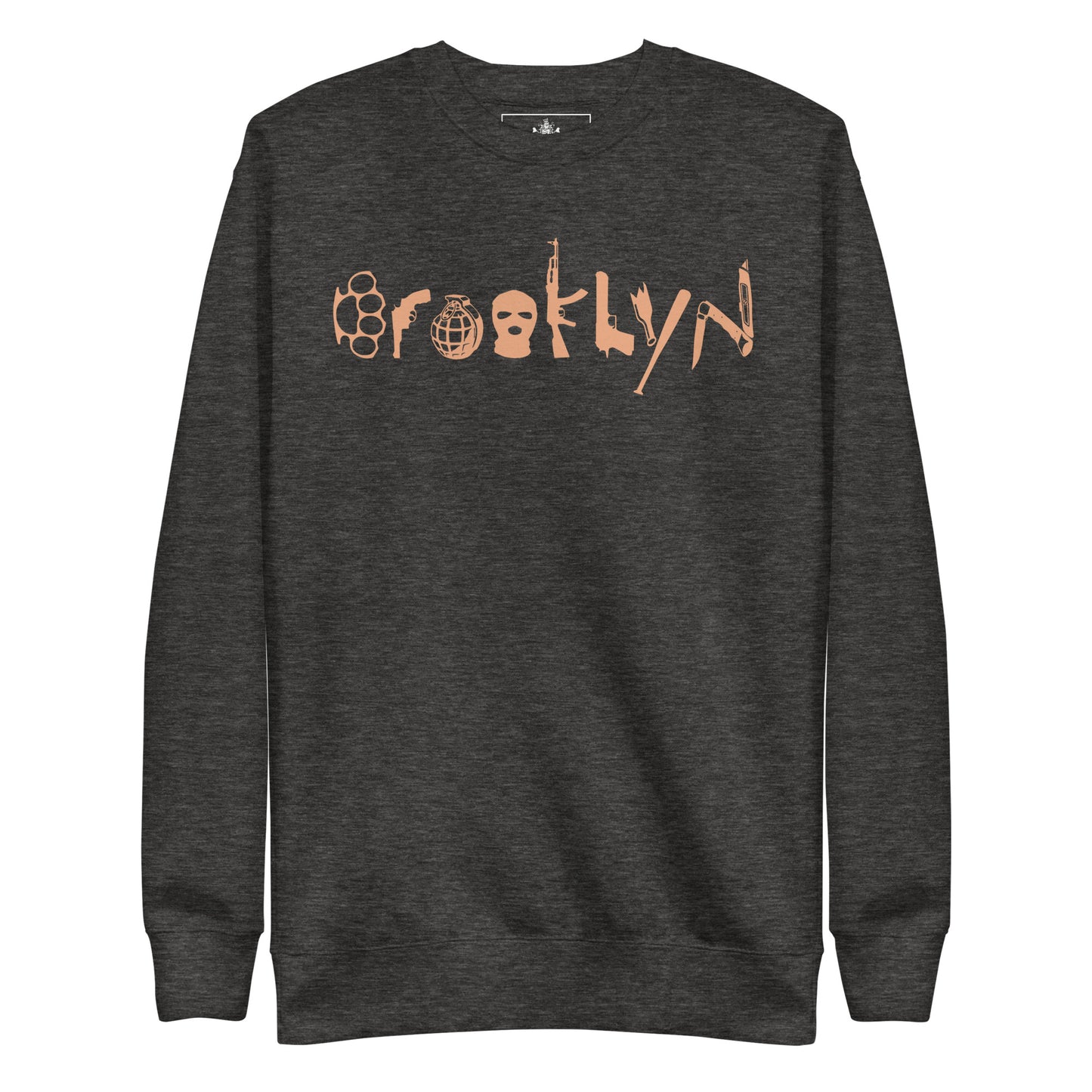 BROOKLYN ANARCHY UNISEX SWEATSHIRT (APRICOT CRUSH)