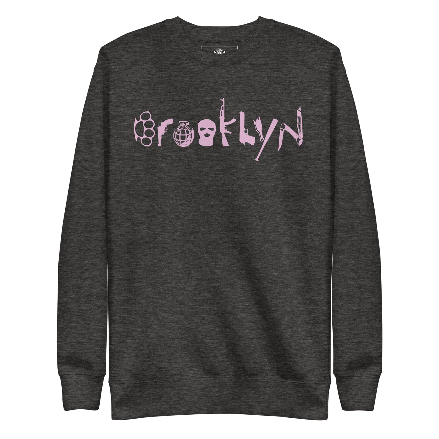 BROOKLYN ANARCHY UNISEX SWEATSHIRT (FONDANT PINK)