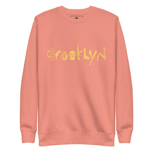 BROOKLYN ANARCHY UNISEX SWEATSHIRT (MUSTARD)