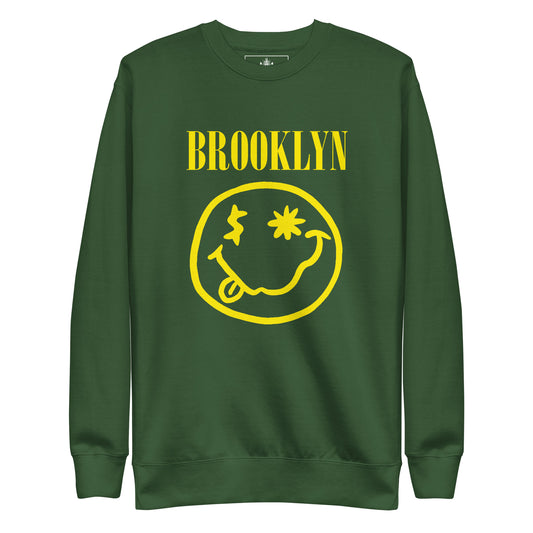 BK ROX - BROOKLYN "SMILEY" FACE UNISEX PREMIUM SWEATSHIRT