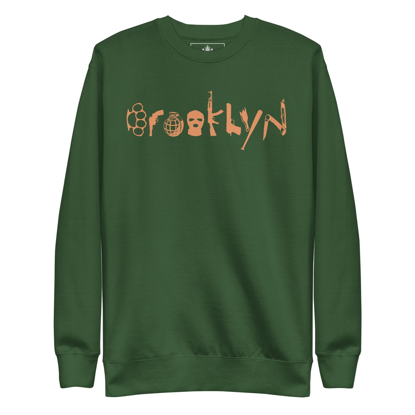 BROOKLYN ANARCHY UNISEX SWEATSHIRT (APRICOT CRUSH)