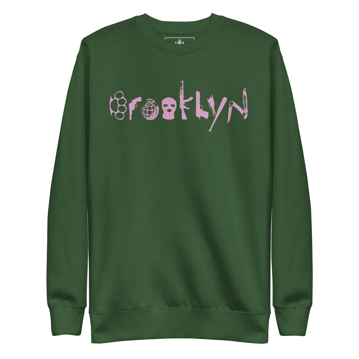 BROOKLYN ANARCHY UNISEX SWEATSHIRT (FONDANT PINK)