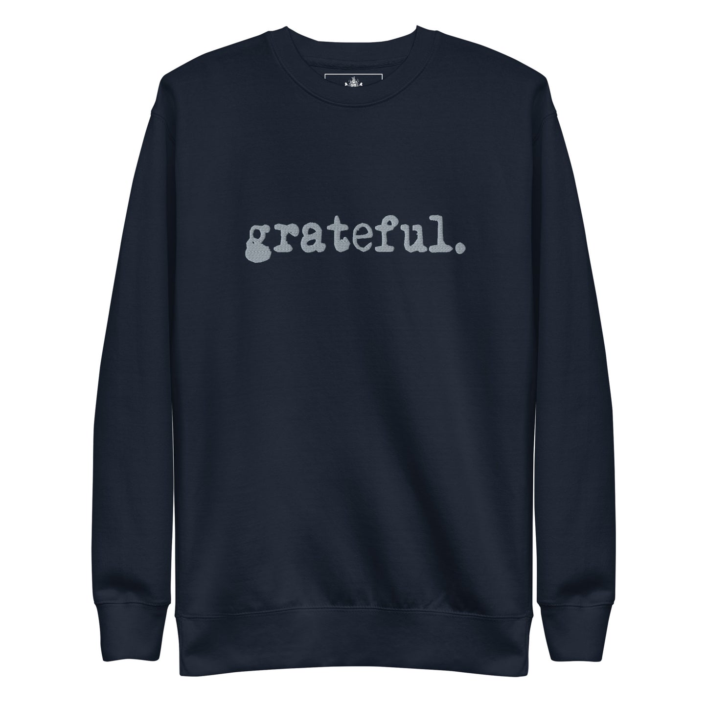 GRATEFUL UNISEX CREWNECK (SILVER)