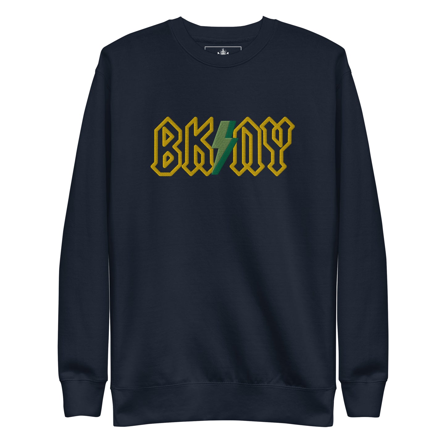 BK ROX - AC/DC STYLE BK/NY 3D BOLT (YELLOW/GREEN) UNISEX SWEATSHIRT