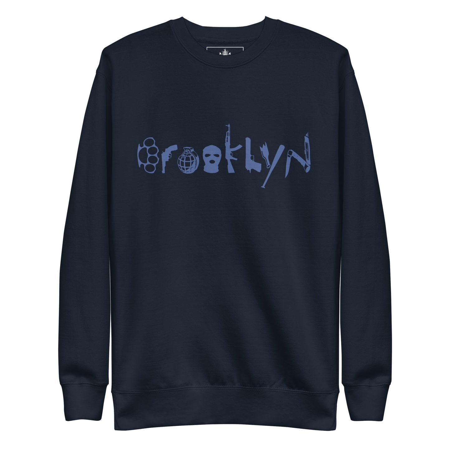 BROOKLYN ANARCHY UNISEX SWEATSHIRT (GALACTIC COBALT)