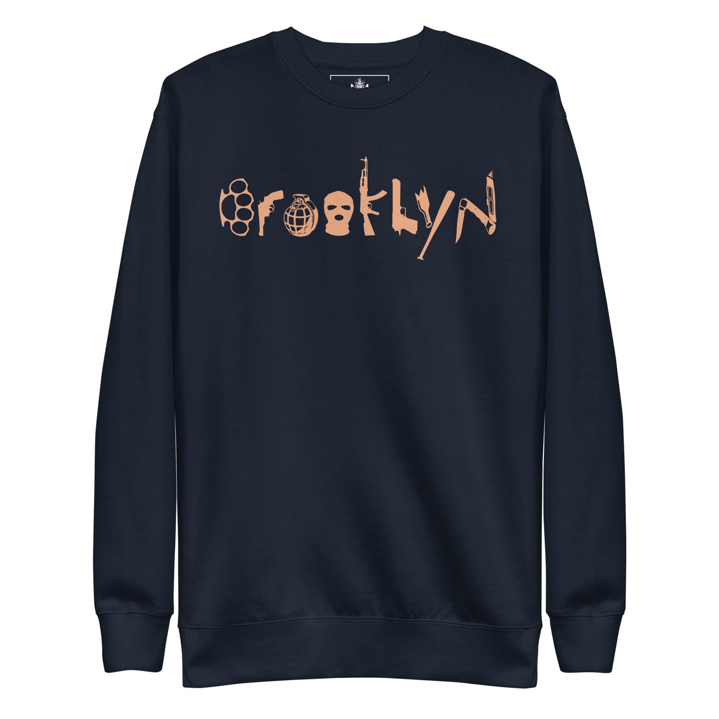 BROOKLYN ANARCHY UNISEX SWEATSHIRT (APRICOT CRUSH)