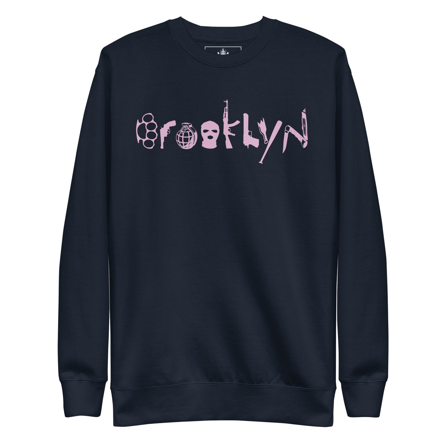 BROOKLYN ANARCHY UNISEX SWEATSHIRT (FONDANT PINK)