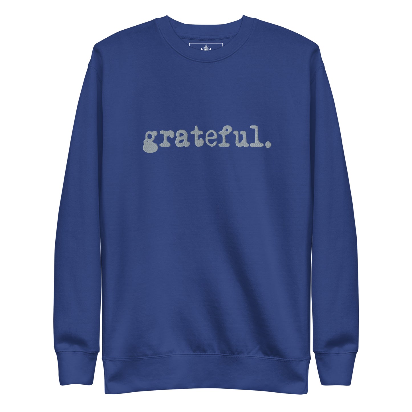 GRATEFUL UNISEX CREWNECK (SILVER)