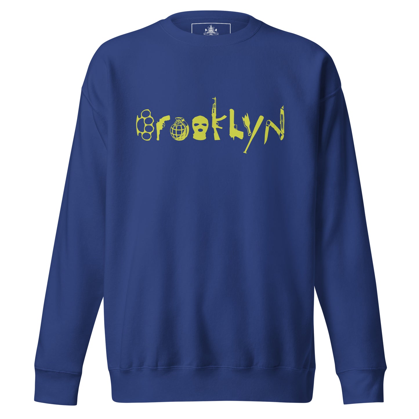 BROOKLYN ANARCHY UNISEX SWEATSHIRT (CYBER LIME)