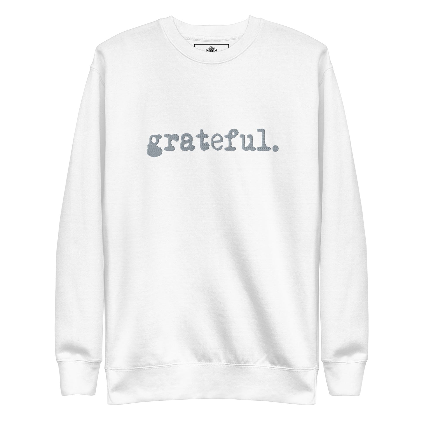 GRATEFUL UNISEX CREWNECK (SILVER)