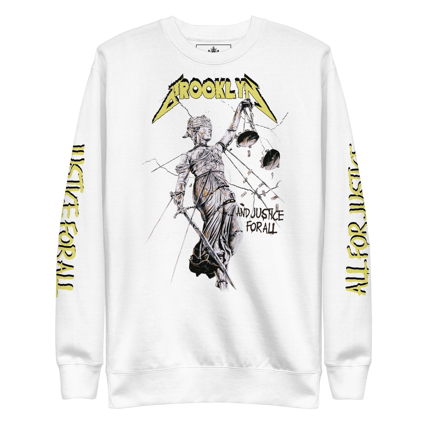 BK ROX - JUSTICE FOR ALL UNISEX CREWNECK