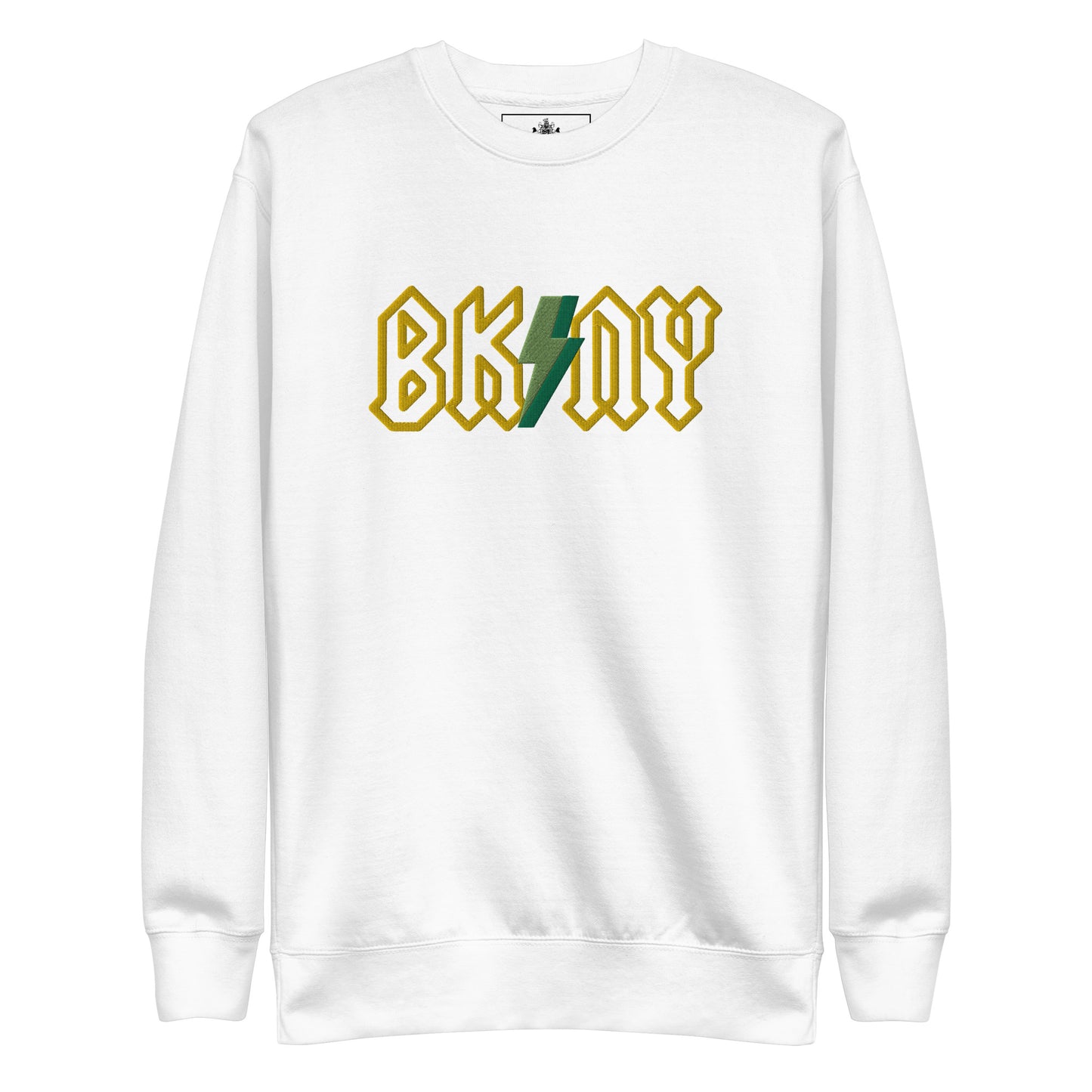 BK ROX - AC/DC STYLE BK/NY 3D BOLT (YELLOW/GREEN) UNISEX SWEATSHIRT