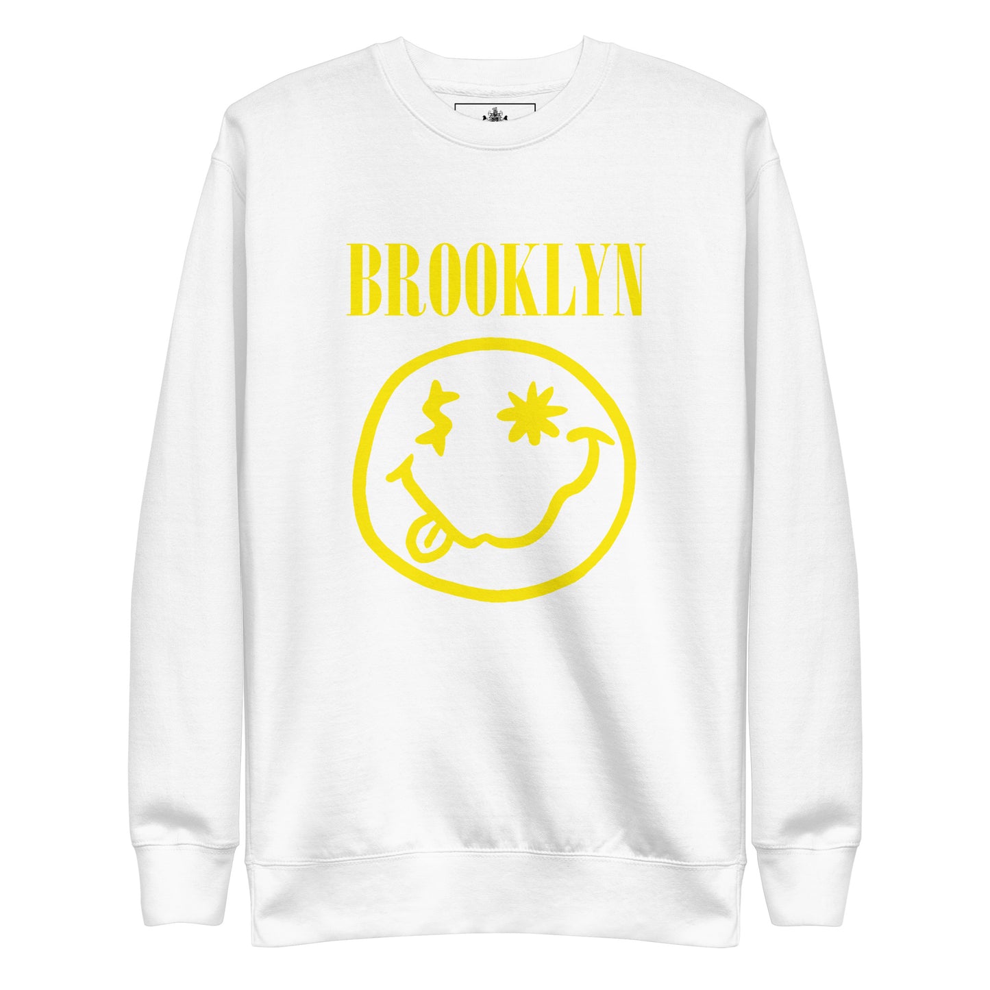 BK ROX - BROOKLYN "SMILEY" FACE UNISEX PREMIUM SWEATSHIRT