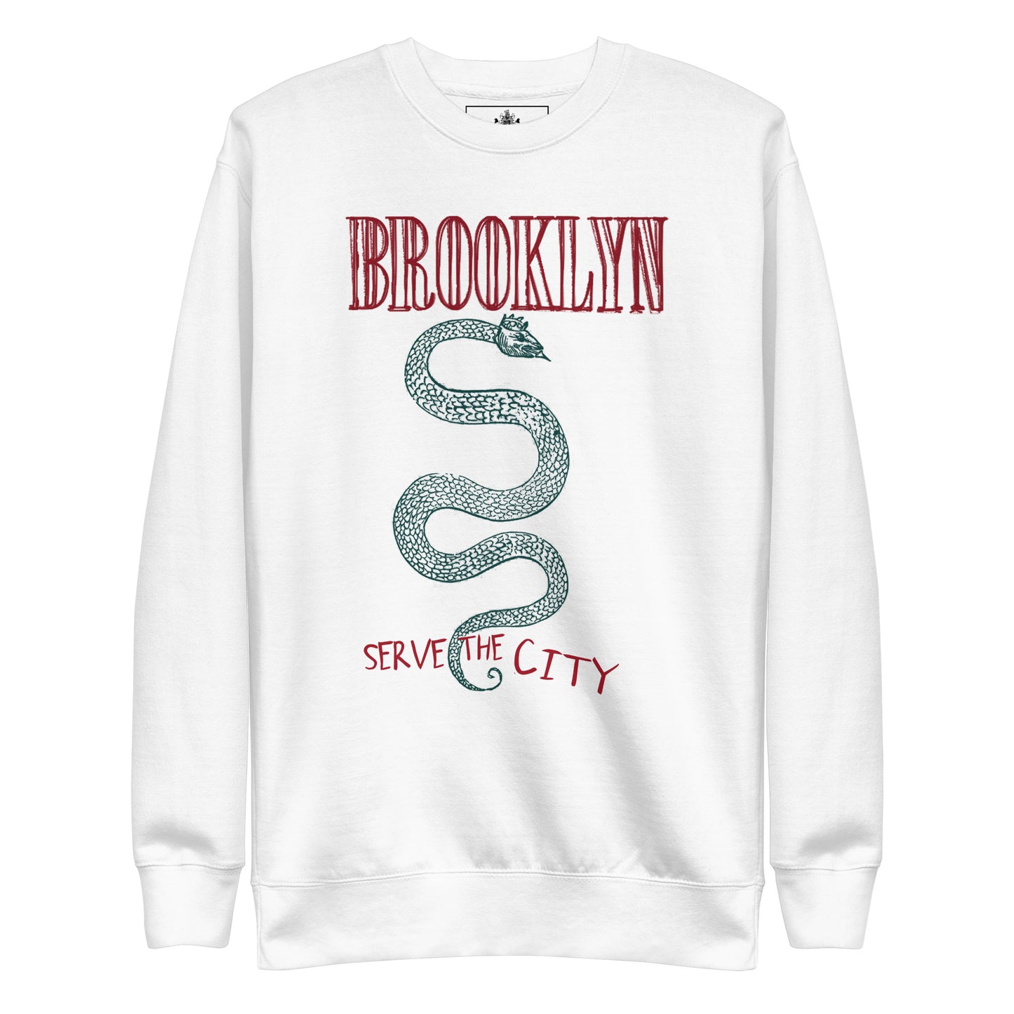 BK ROX - BROOKLYN SERVE THE CITY UNISEX PREMIUM SWEATSHIRT