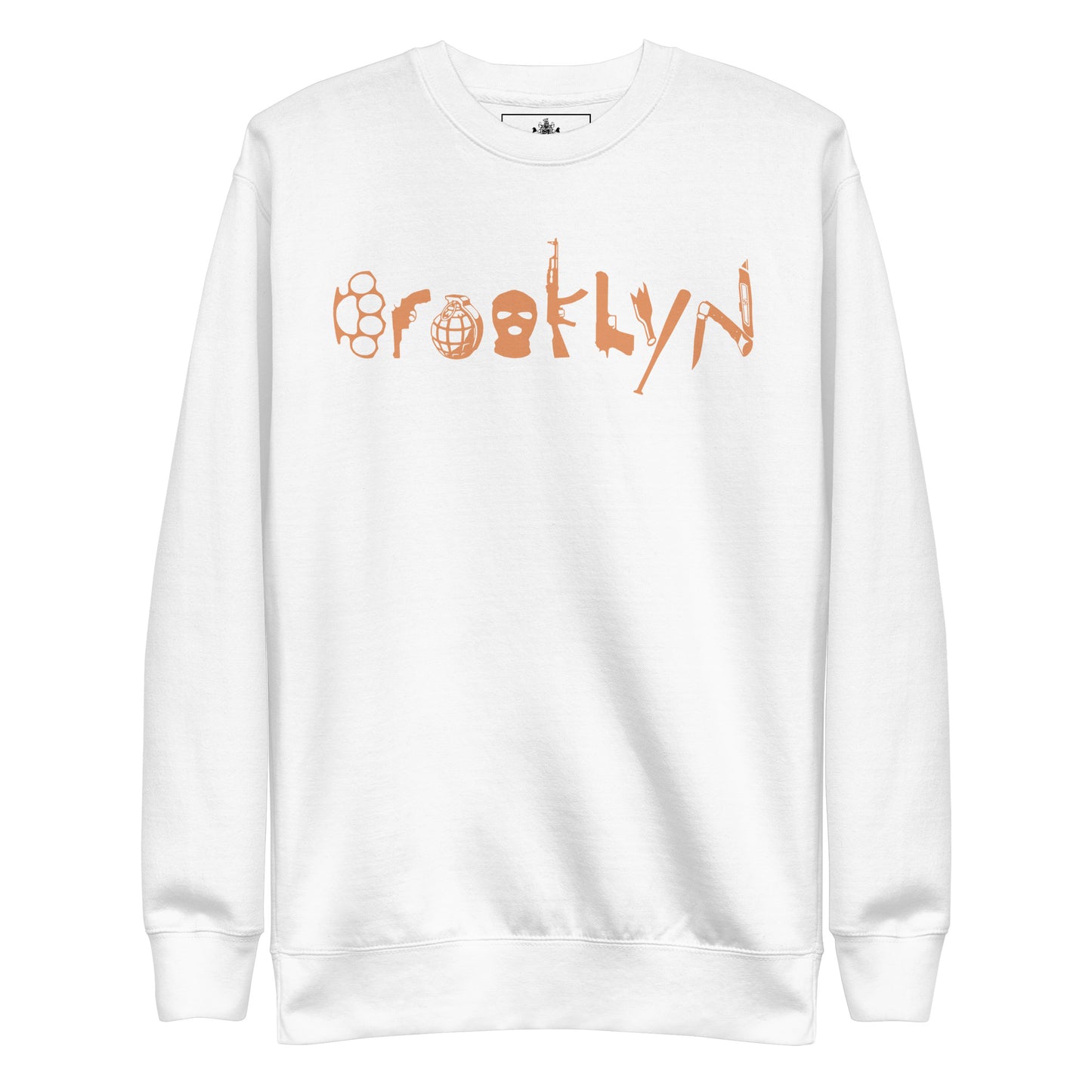 BROOKLYN ANARCHY UNISEX SWEATSHIRT (APRICOT CRUSH)