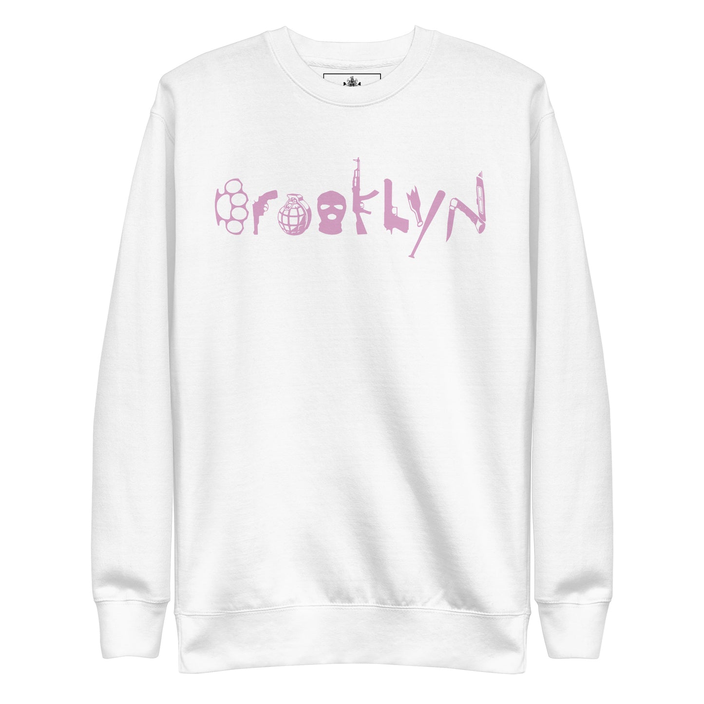 BROOKLYN ANARCHY UNISEX SWEATSHIRT (FONDANT PINK)